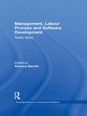 cover image of Management, Labour Process and Software Development